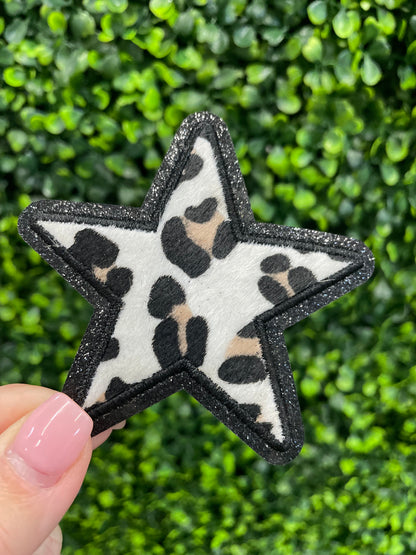 Leopard Print Star Patch