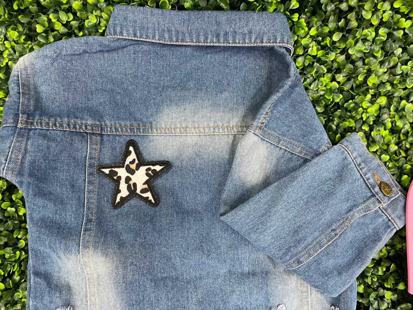 Leopard Print Star Patch