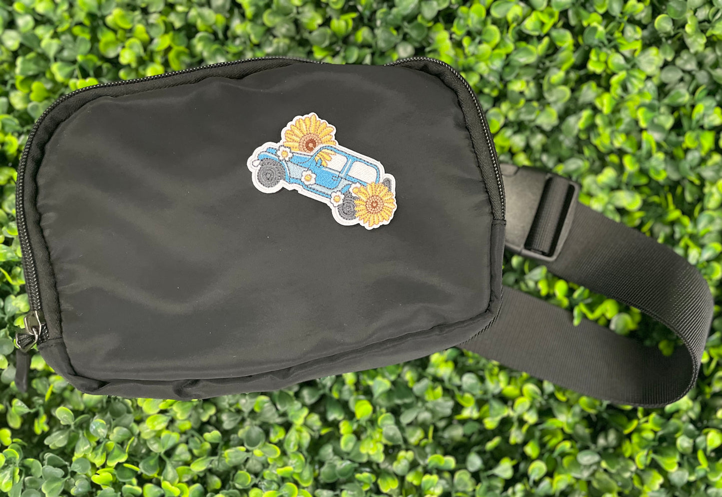 Sunflower Car Embroidered Patch