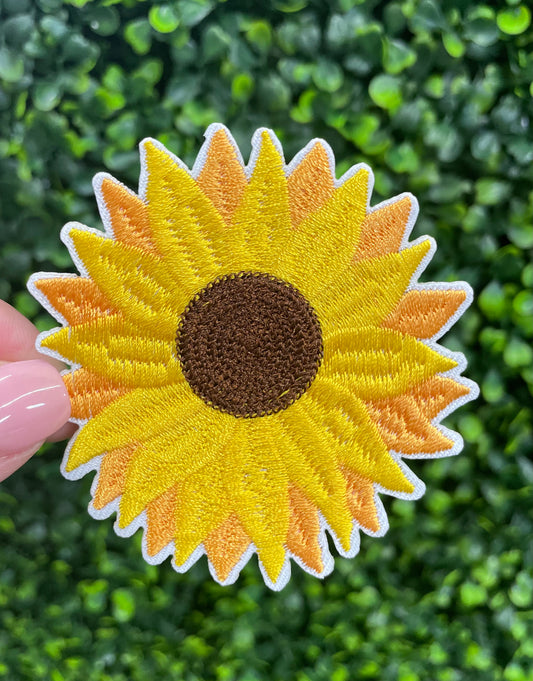 Sunflower Embroidered Patch