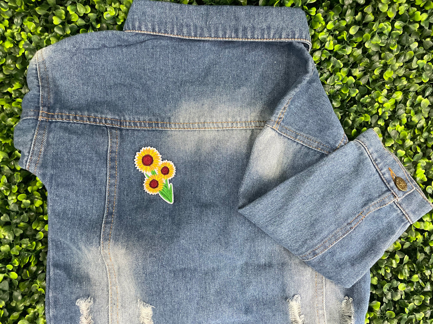 Sunflower Bouquet Embroidered Patch