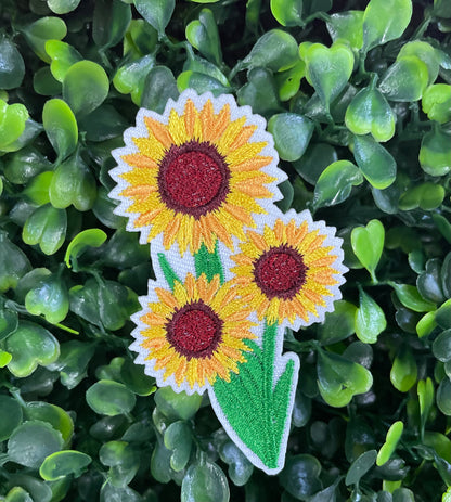 Sunflower Bouquet Embroidered Patch