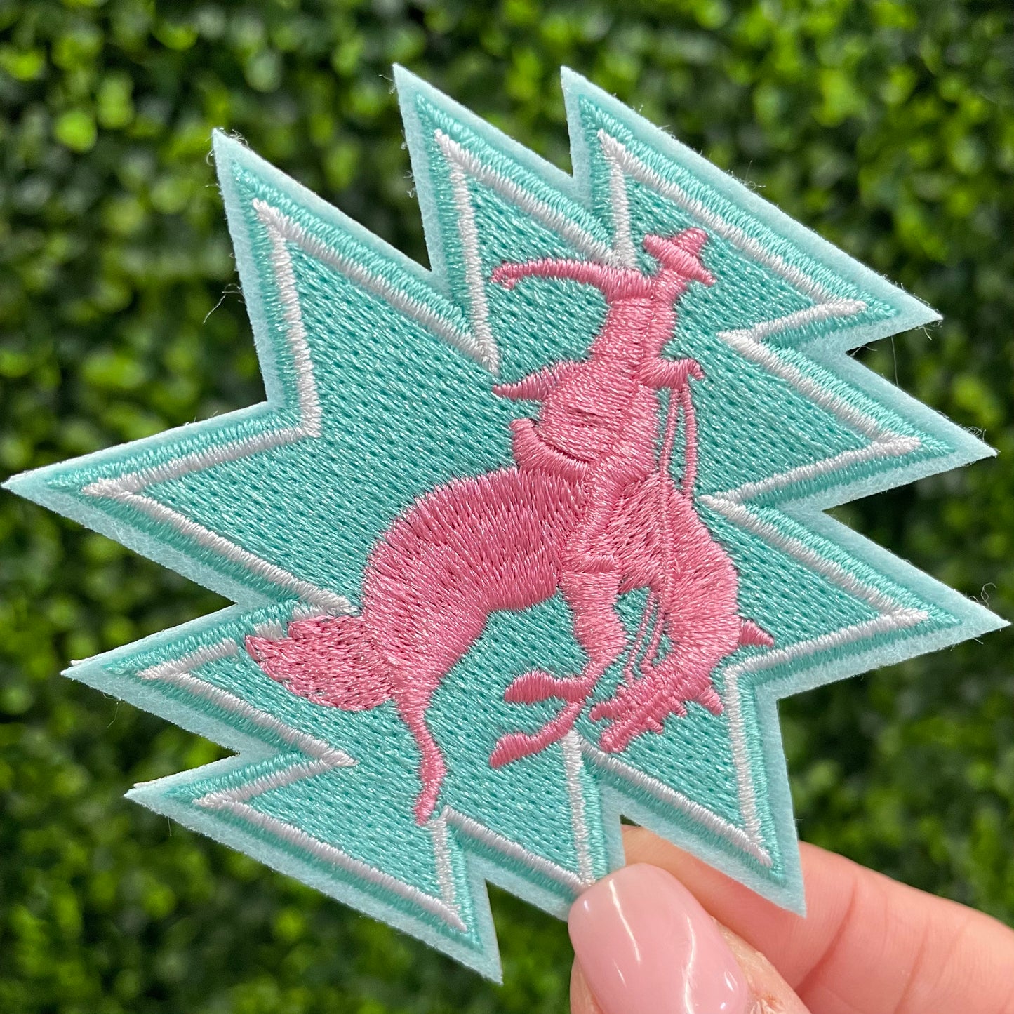 Pink Pony Rodeo Cowboy Patch