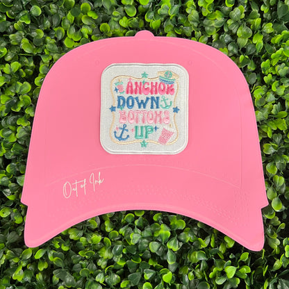 Anchor Down Bottoms Up Embroidered Patch
