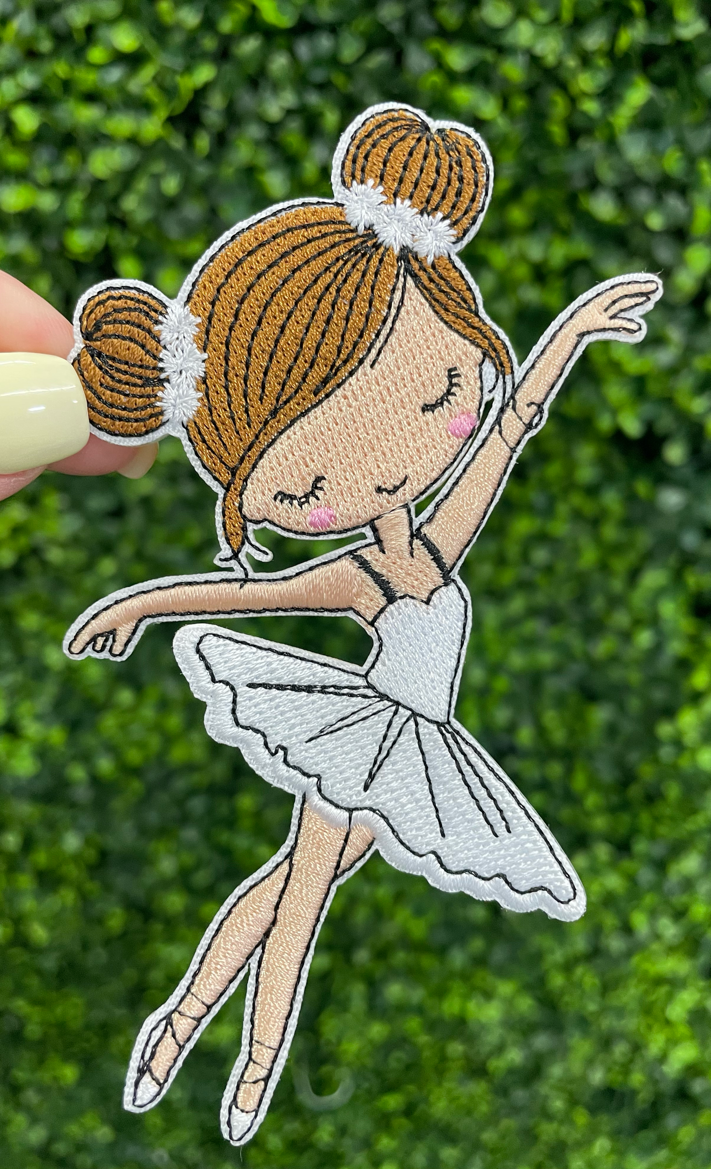 Little Ballerina Embroidered Patch