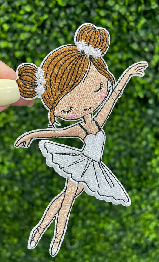 Little Ballerina Embroidered Patch