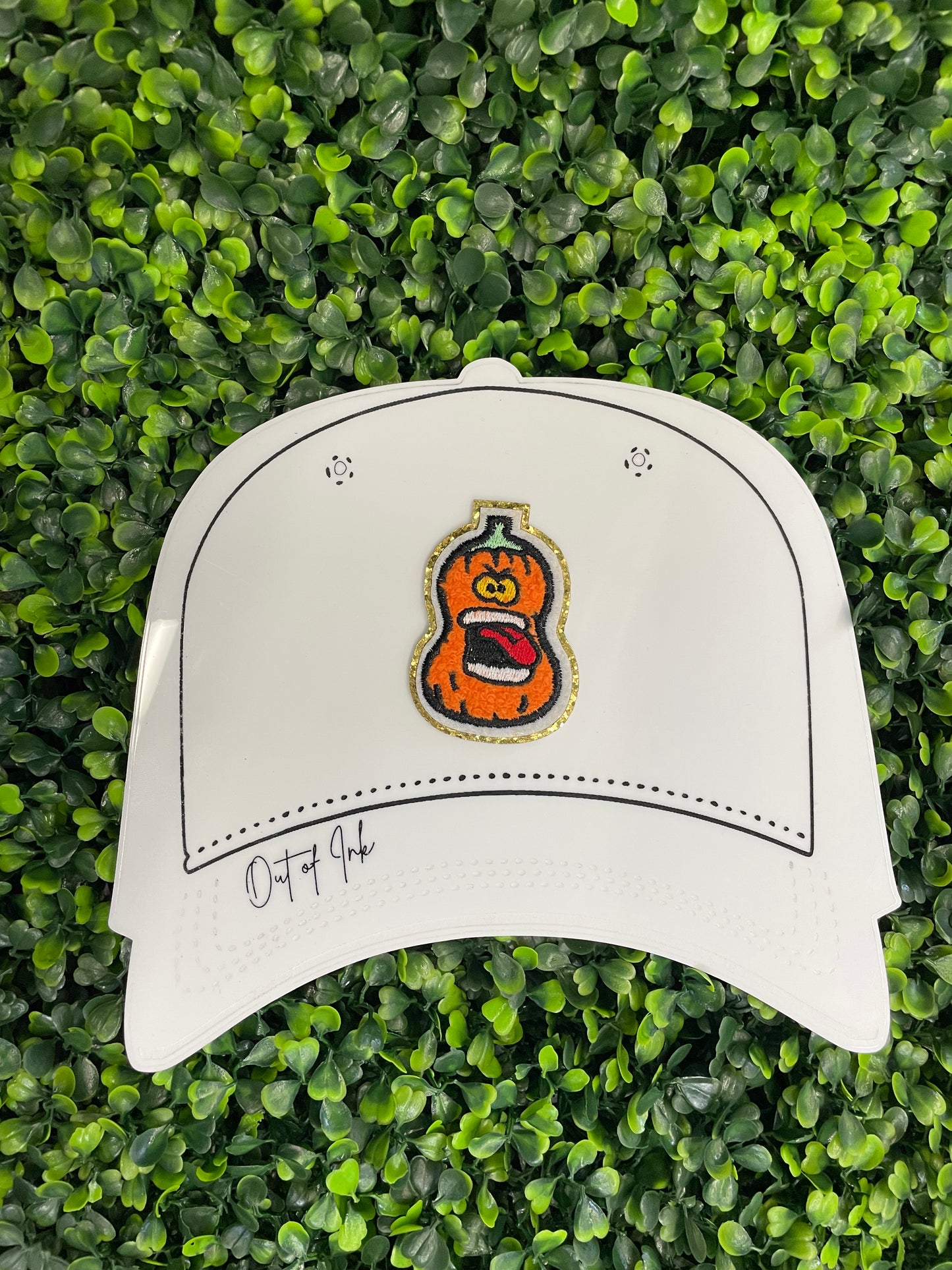 Silly Pumpkin Embroidered Patch
