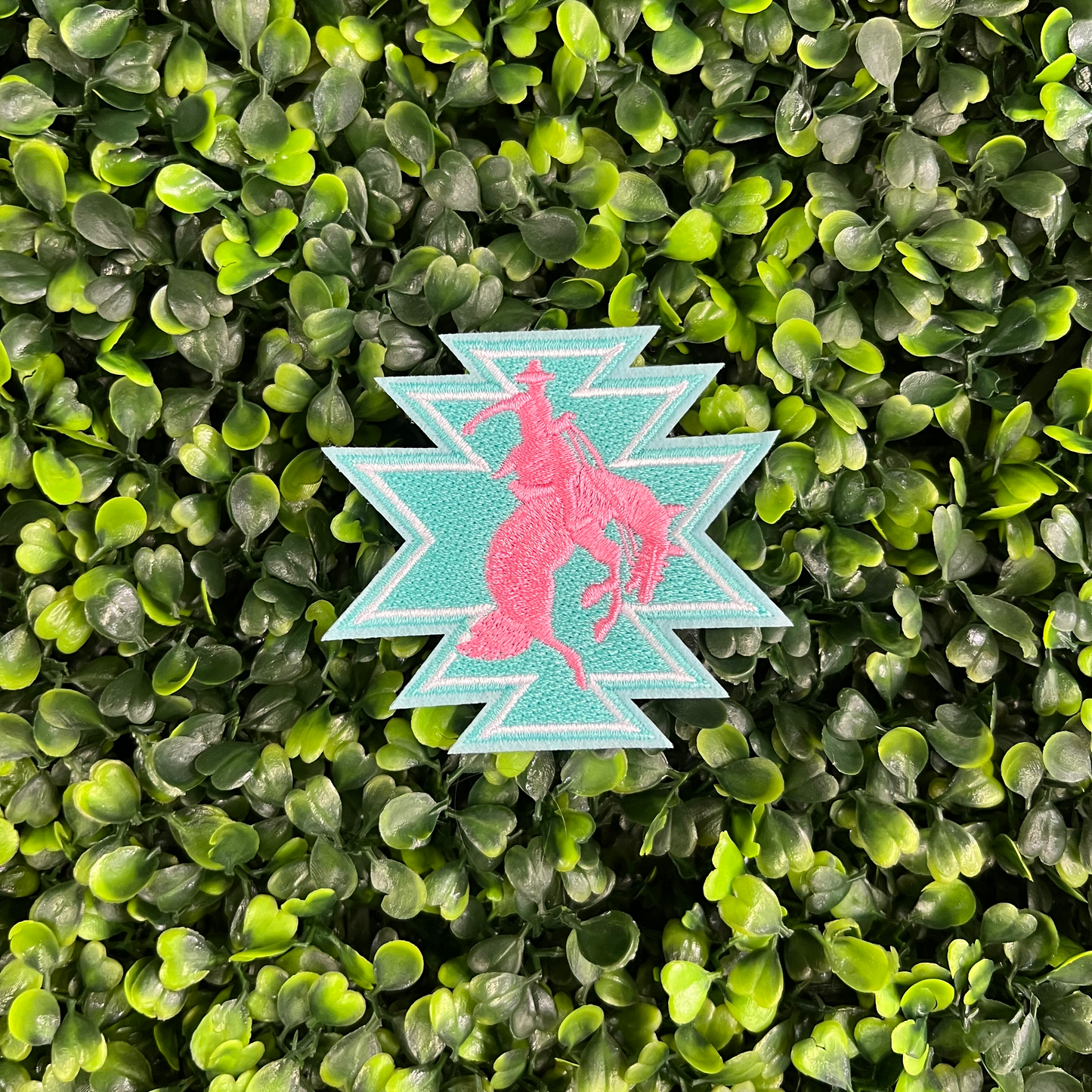 Pink Pony Rodeo Cowboy Patch