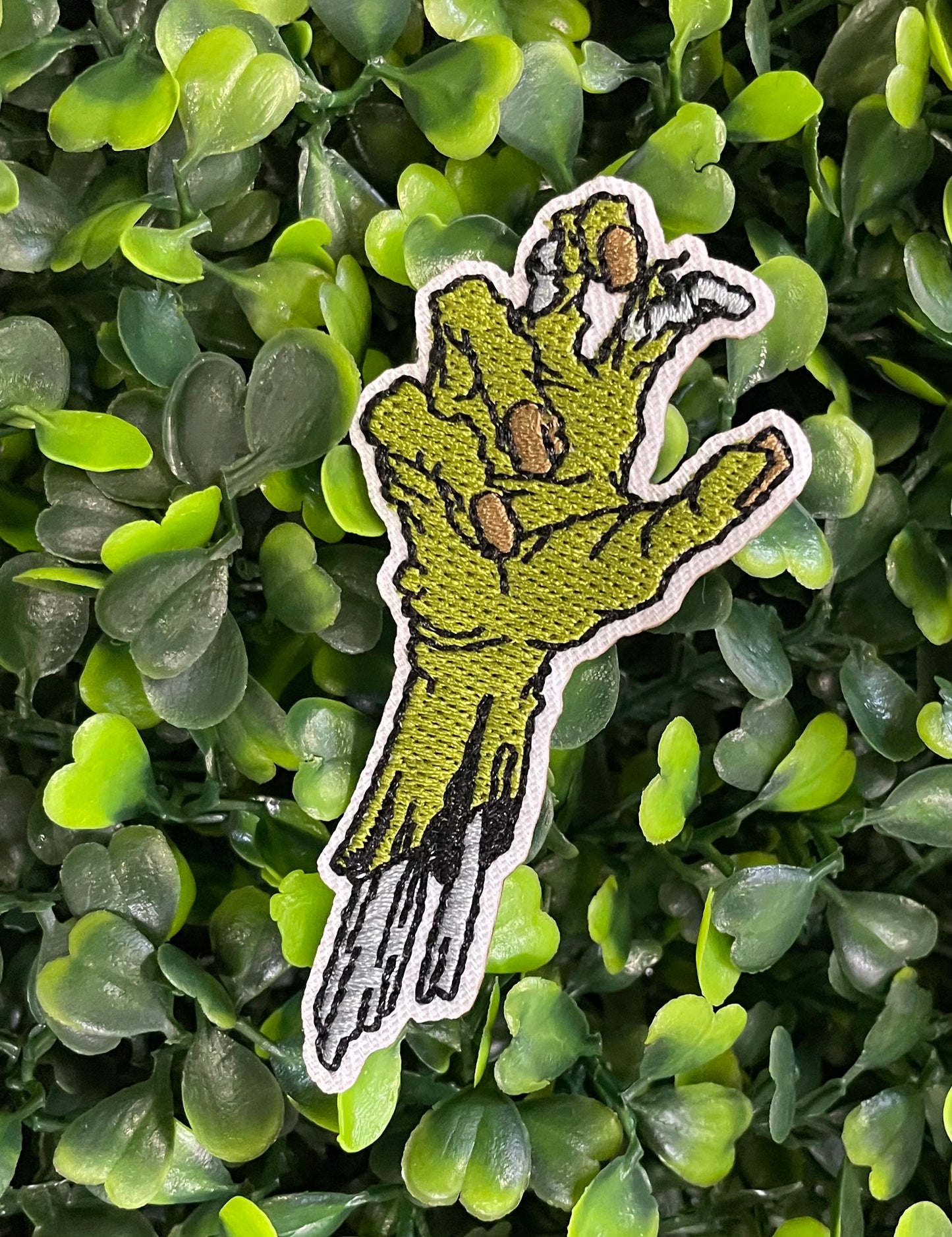 Zombie Hand Embroidered Patch