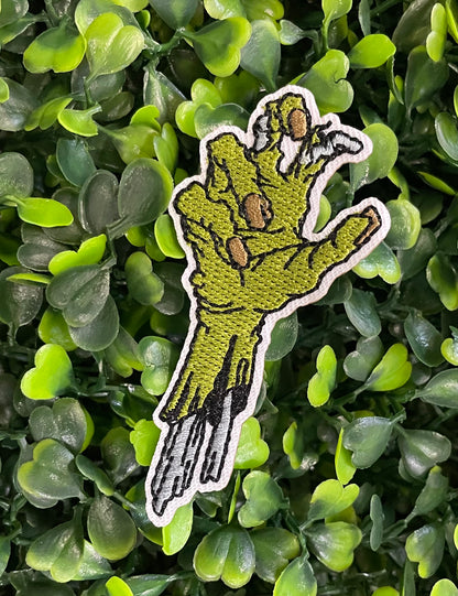 Zombie Hand Embroidered Patch