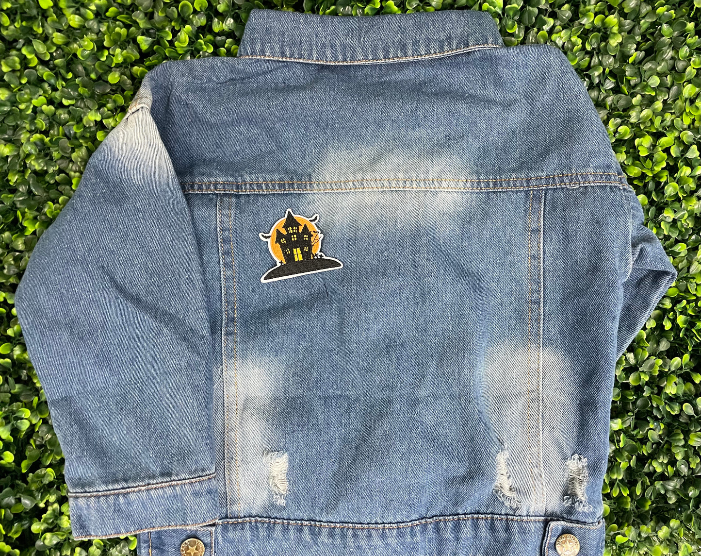 Haunted House Halloween Embroidered Patch