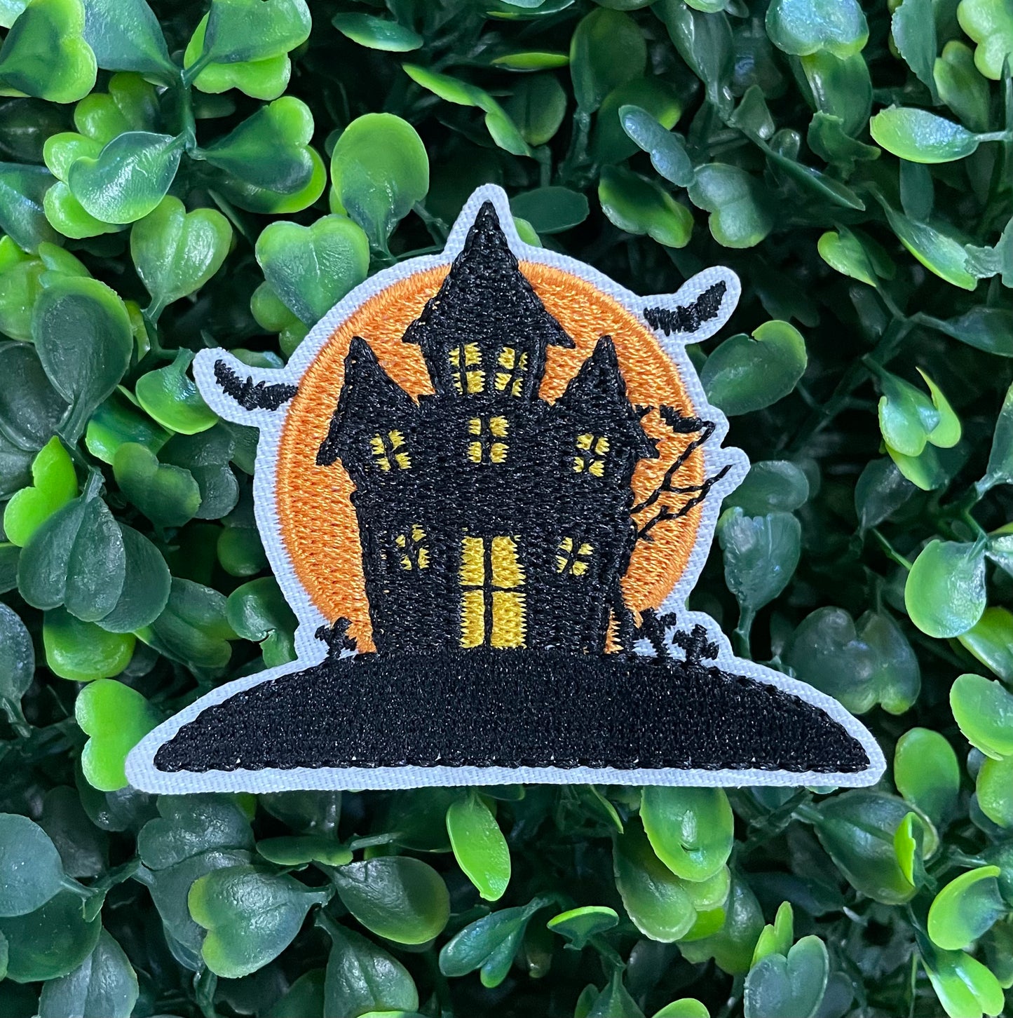 Haunted House Halloween Embroidered Patch