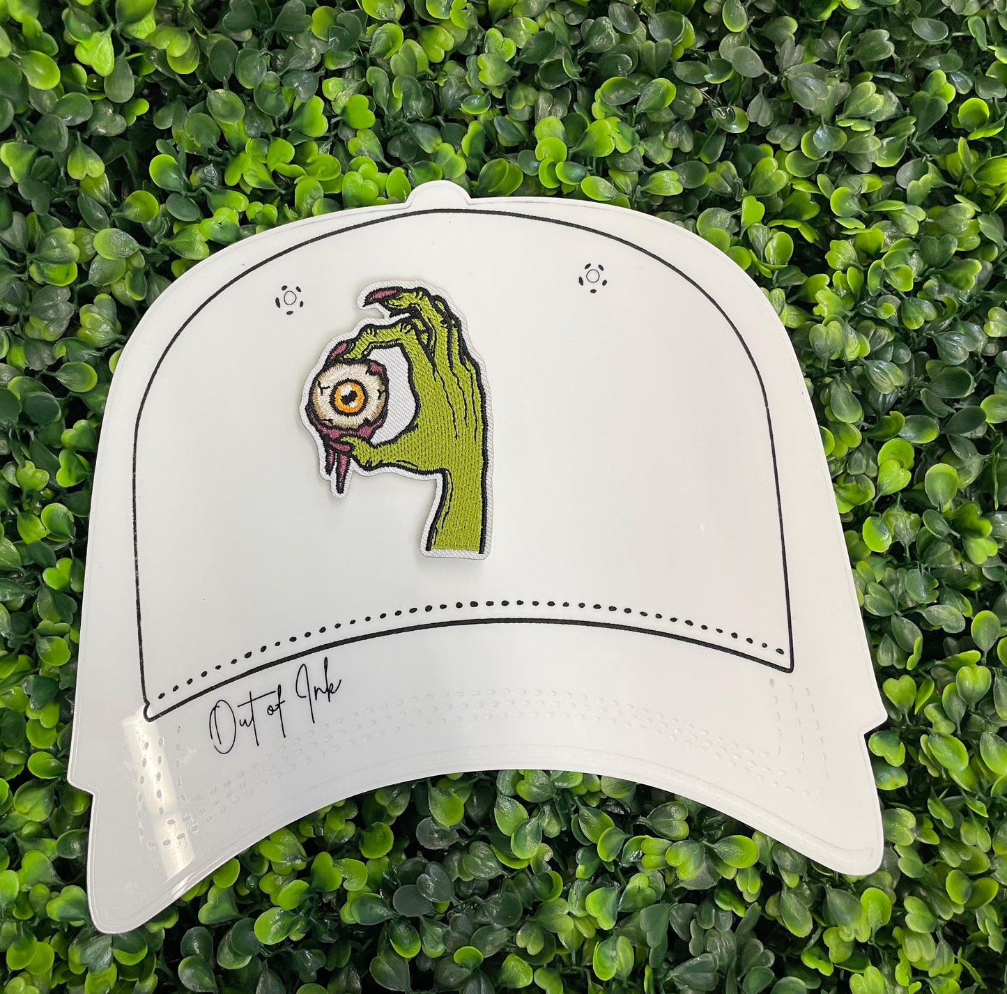 Zombie Hand with Eyeball Embroidered Patch