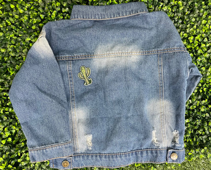 Green Cactus Embroidered Patch