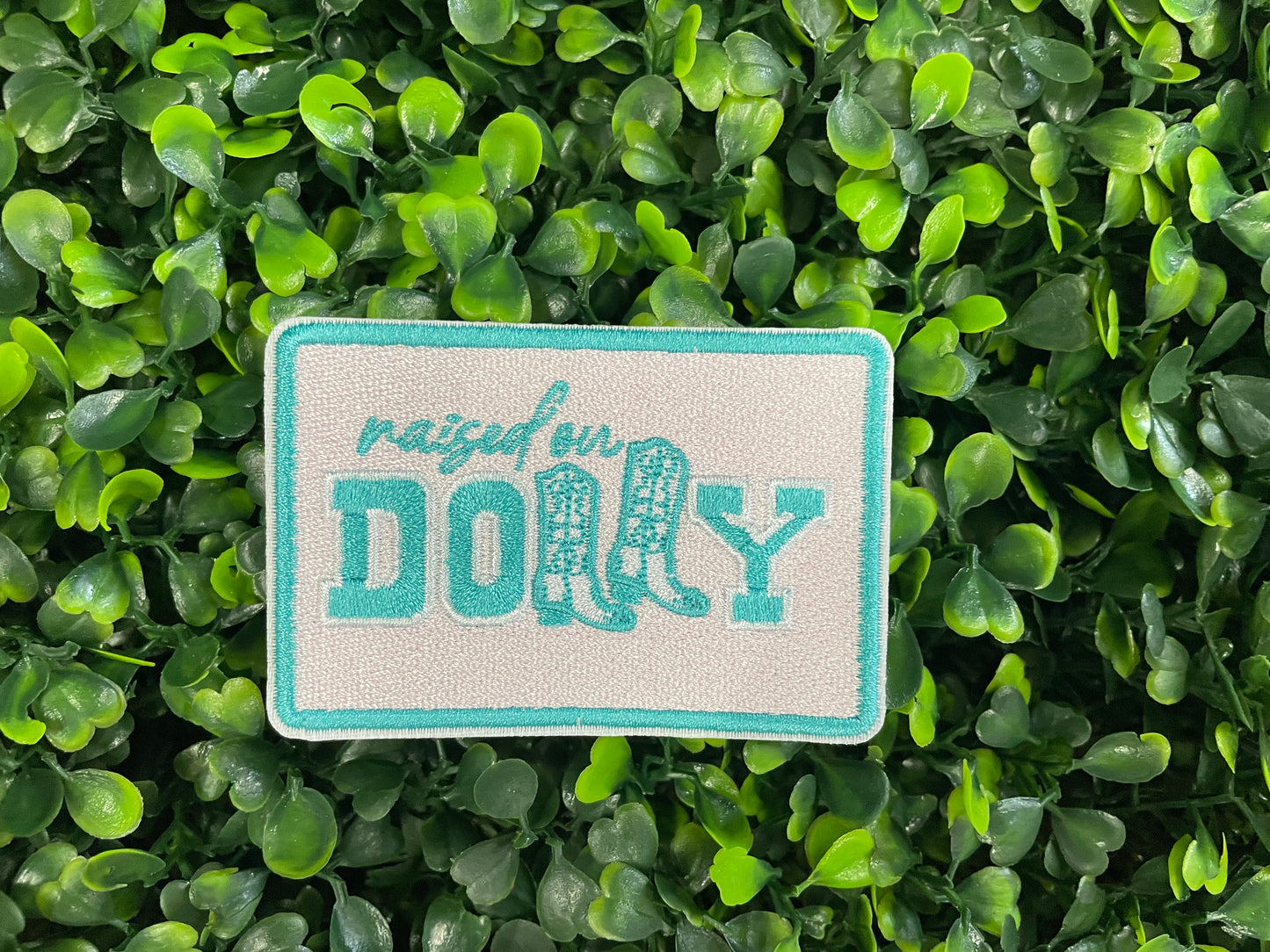 Raised on Dolly Embroidered Patch