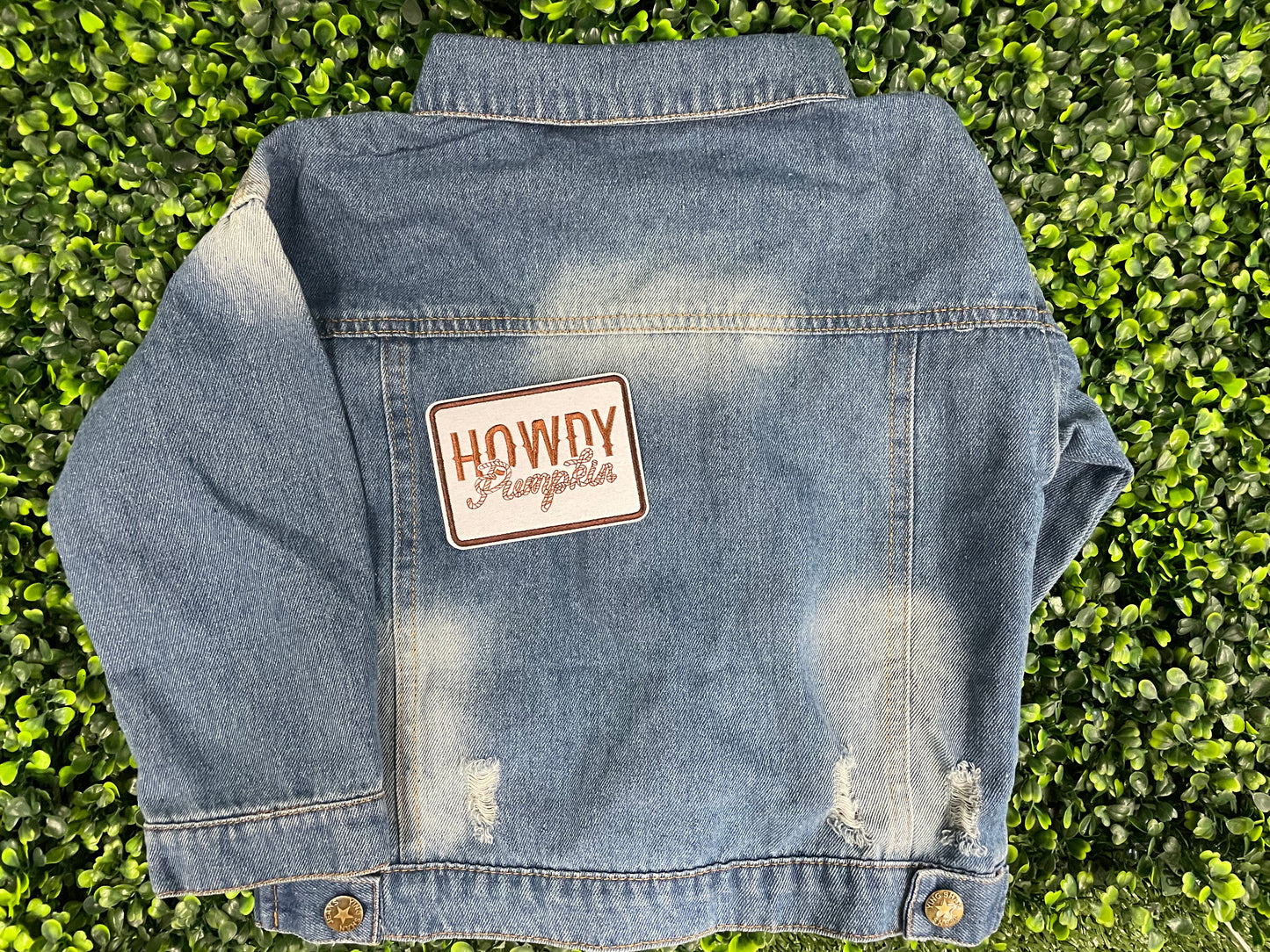 Howdy Pumpkin Embroidered Patch