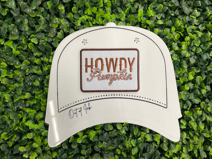 Howdy Pumpkin Embroidered Patch