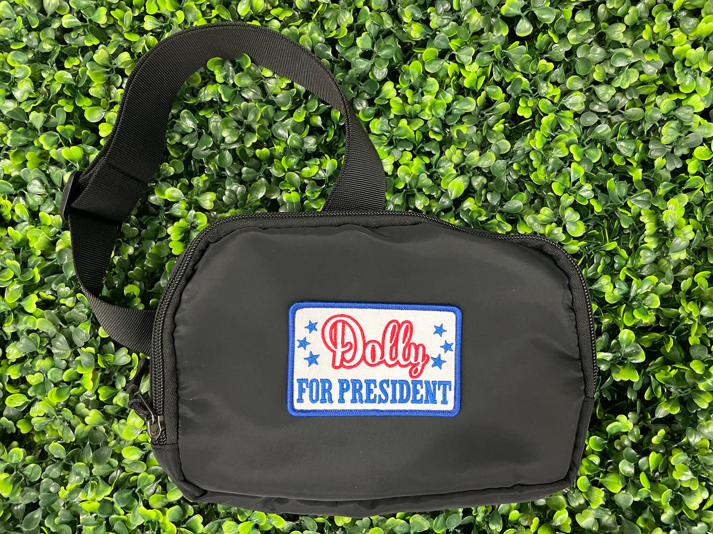 Red, White, & Blue Dolly For President Embroidered Patch