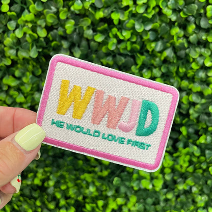 WWJD Colorful Embroidered Patch