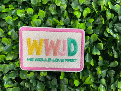 WWJD Colorful Embroidered Patch