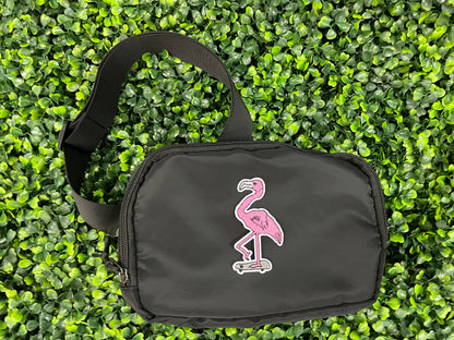 Flamingo Skateboarder Embroidered Patch