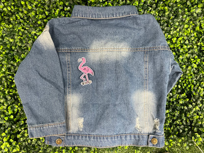 Flamingo Skateboarder Embroidered Patch