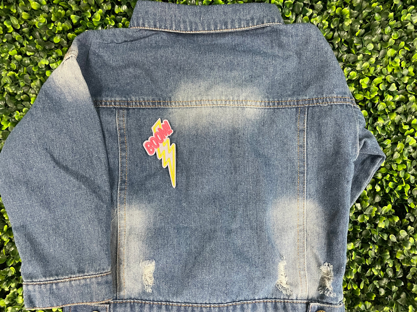 Boom Lightning Bolt Embroidered Patch