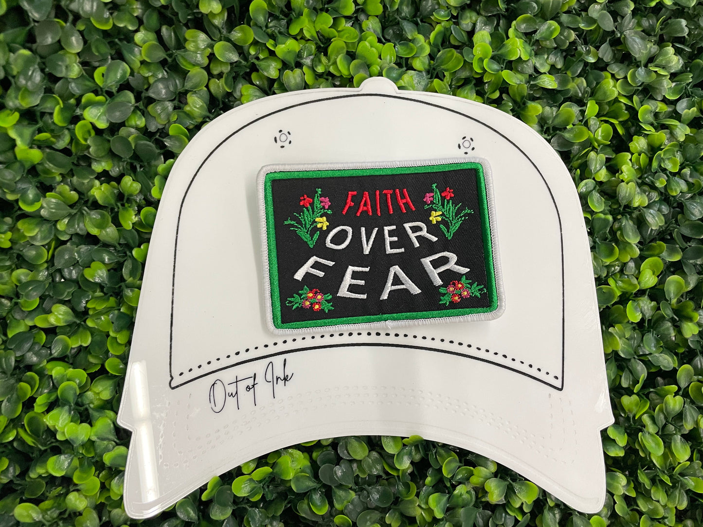 Faith Over Fear Embroidered Patch