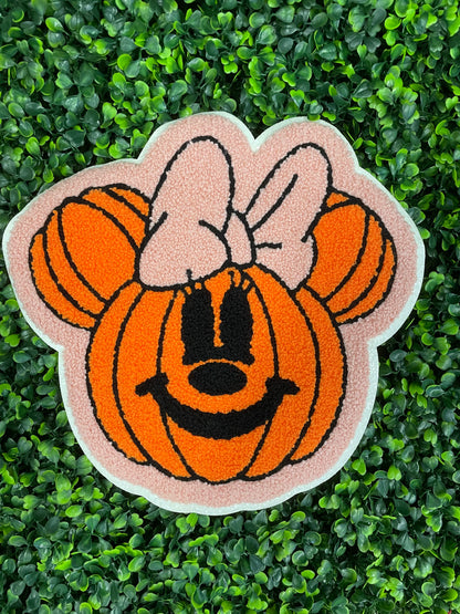 Mouse Pumpkin Chenille Patch