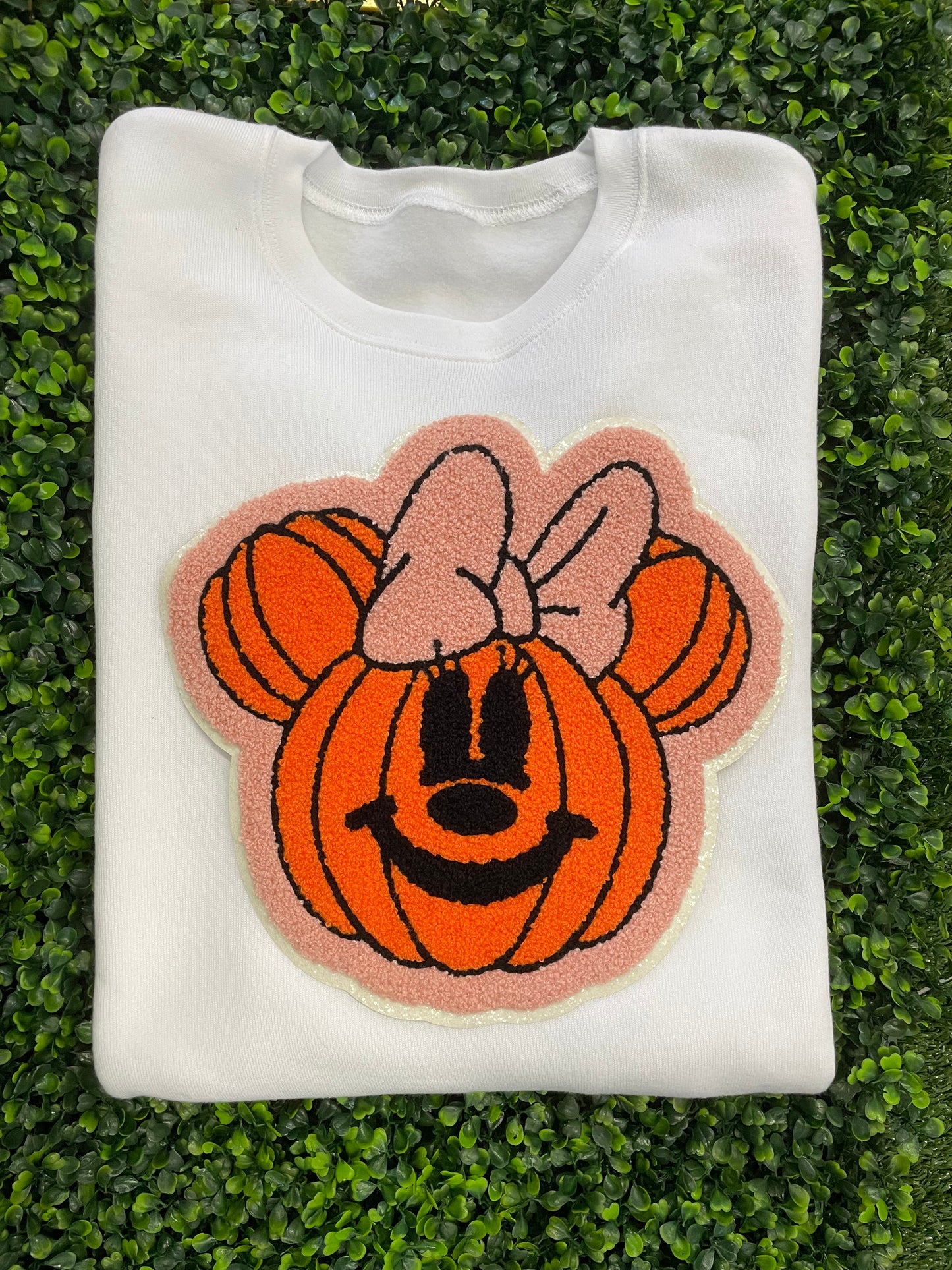 Mouse Pumpkin Chenille Patch