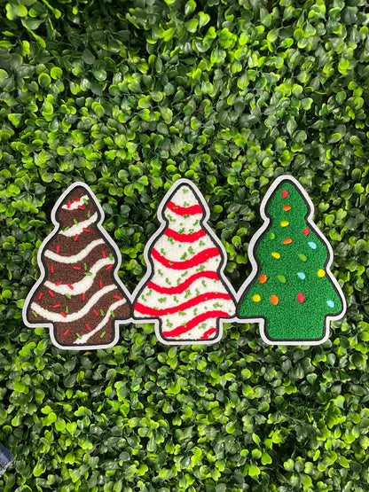 Christmas Tree Snacks Chenille Patch