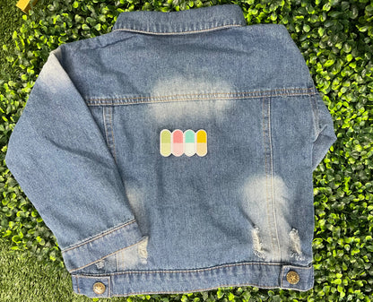 Pastel Rainbow Bandaid Embroidered Patch