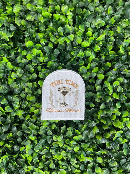 Tini Time Espresso Martini Embroidered Patch