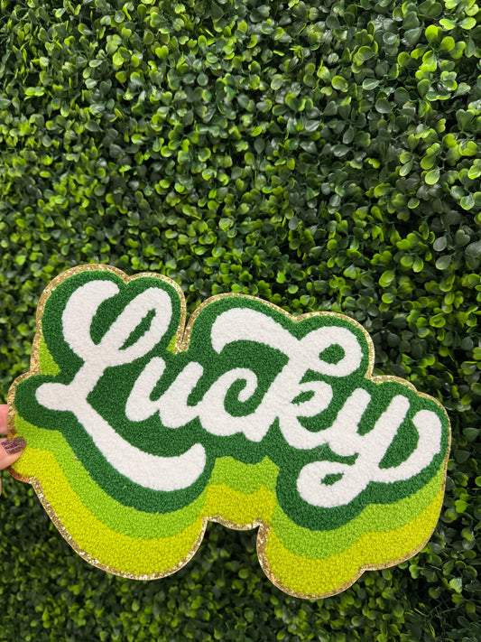 Lucky Chenille Embroidered Patch