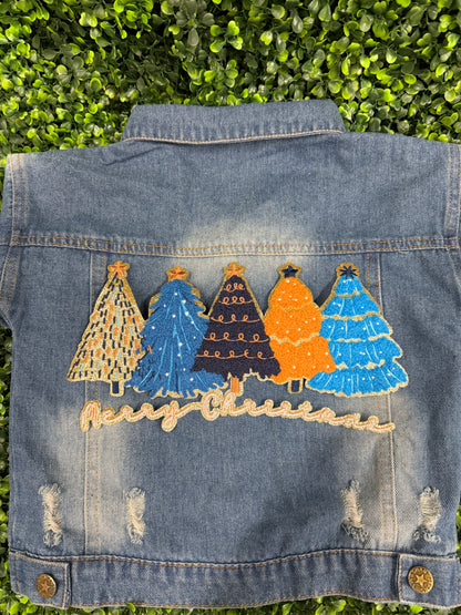 Merry Christmas Tree Chenille Patch