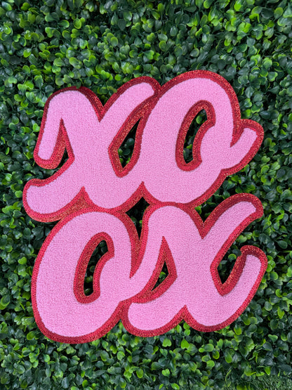 XO Chenille Sequins Patch