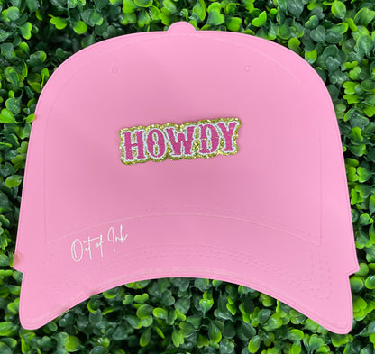 Glittery "Howdy" Embroidered Patch