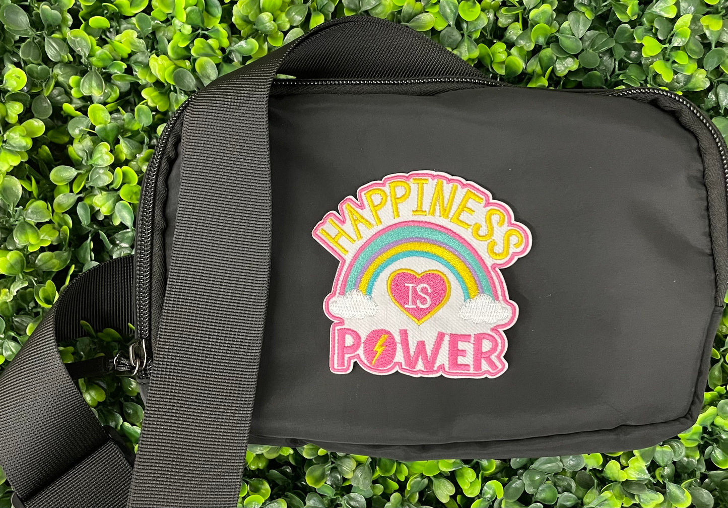 Happiness Is Power Embroidered Patch