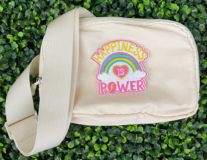 Happiness Is Power Embroidered Patch