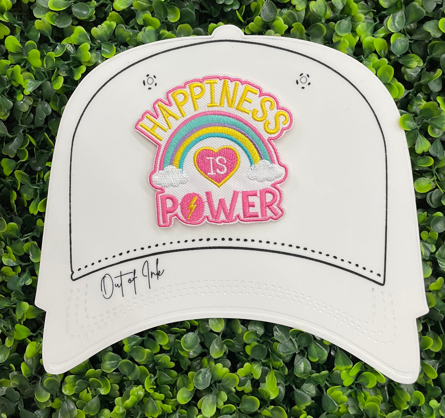 Happiness Is Power Embroidered Patch