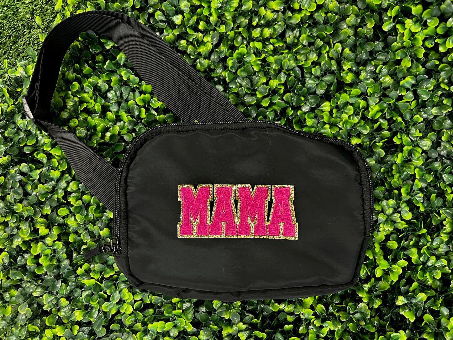 MAMA Chenille & Embroidered Glitter Patch