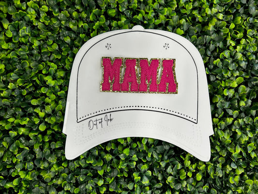 MAMA Chenille & Embroidered Glitter Patch