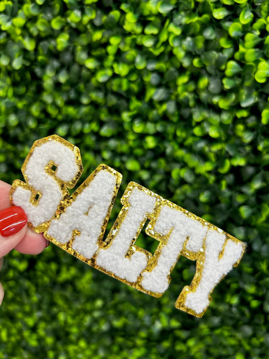 SALTY Chenille & Glitter Patch
