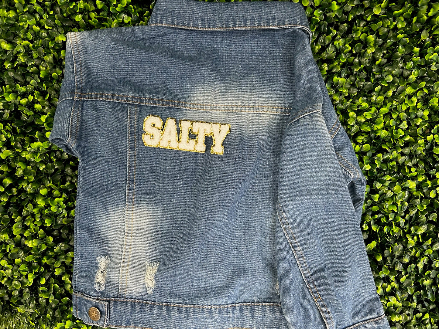 SALTY Chenille & Glitter Patch