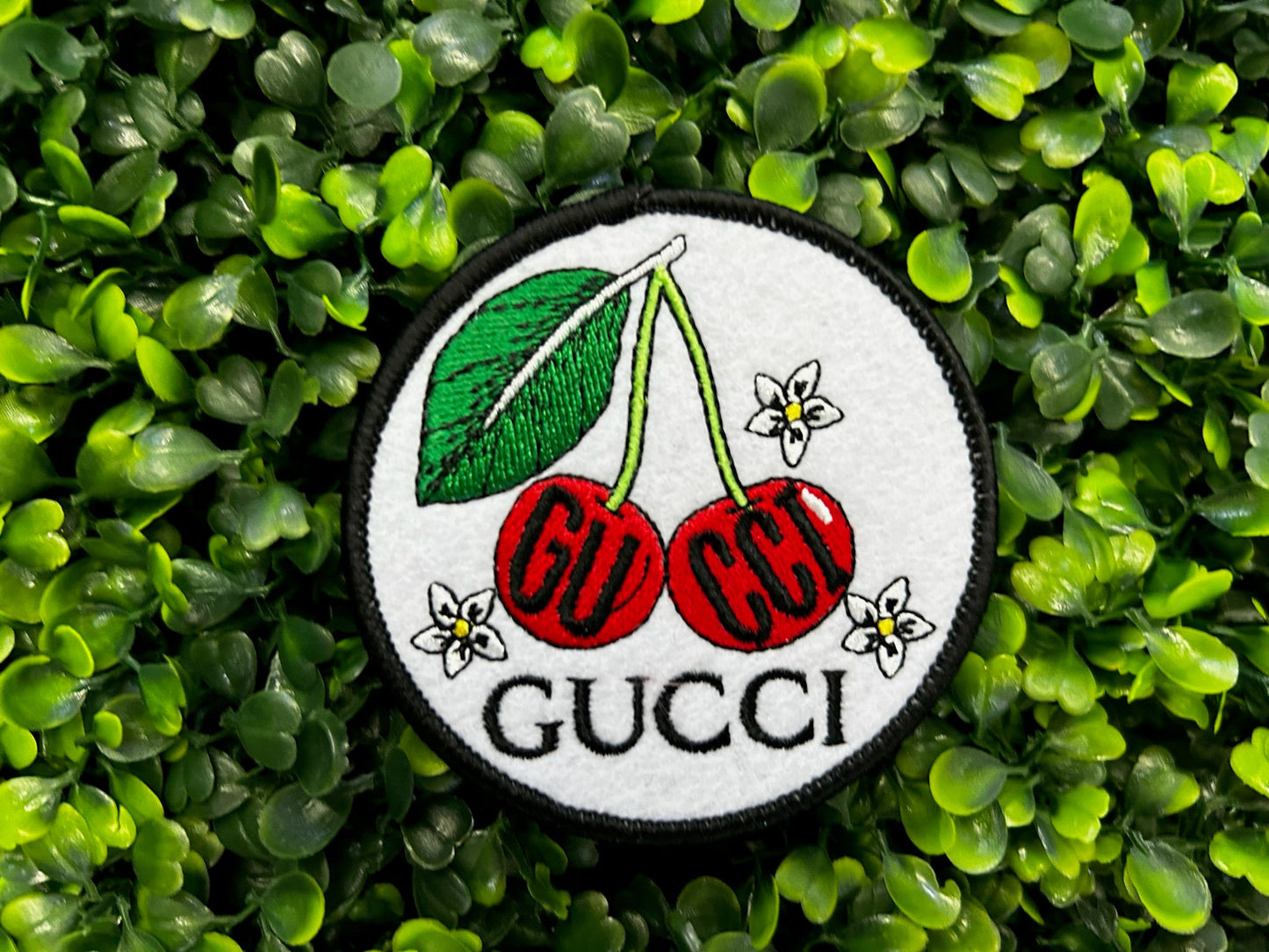 Gucci Cherries Embroidered Patch