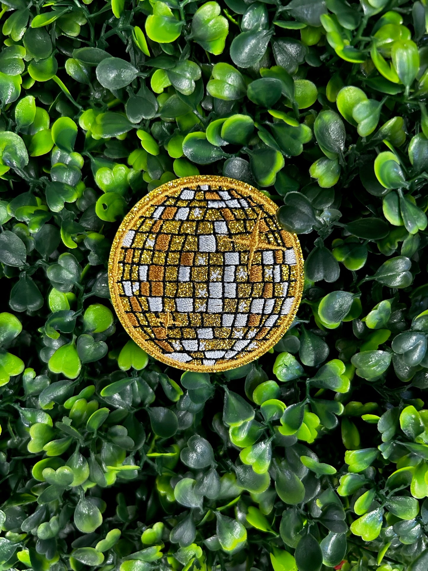 Glitter Disco Ball Patch