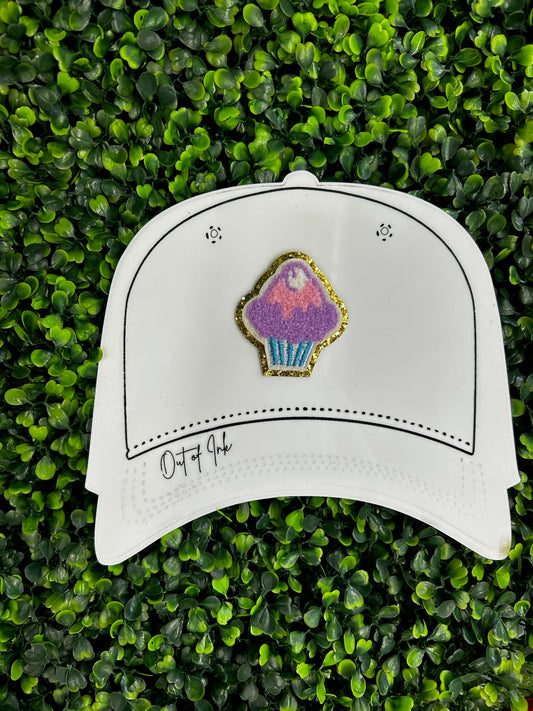 Cupcake Chenille & Glitter Patch