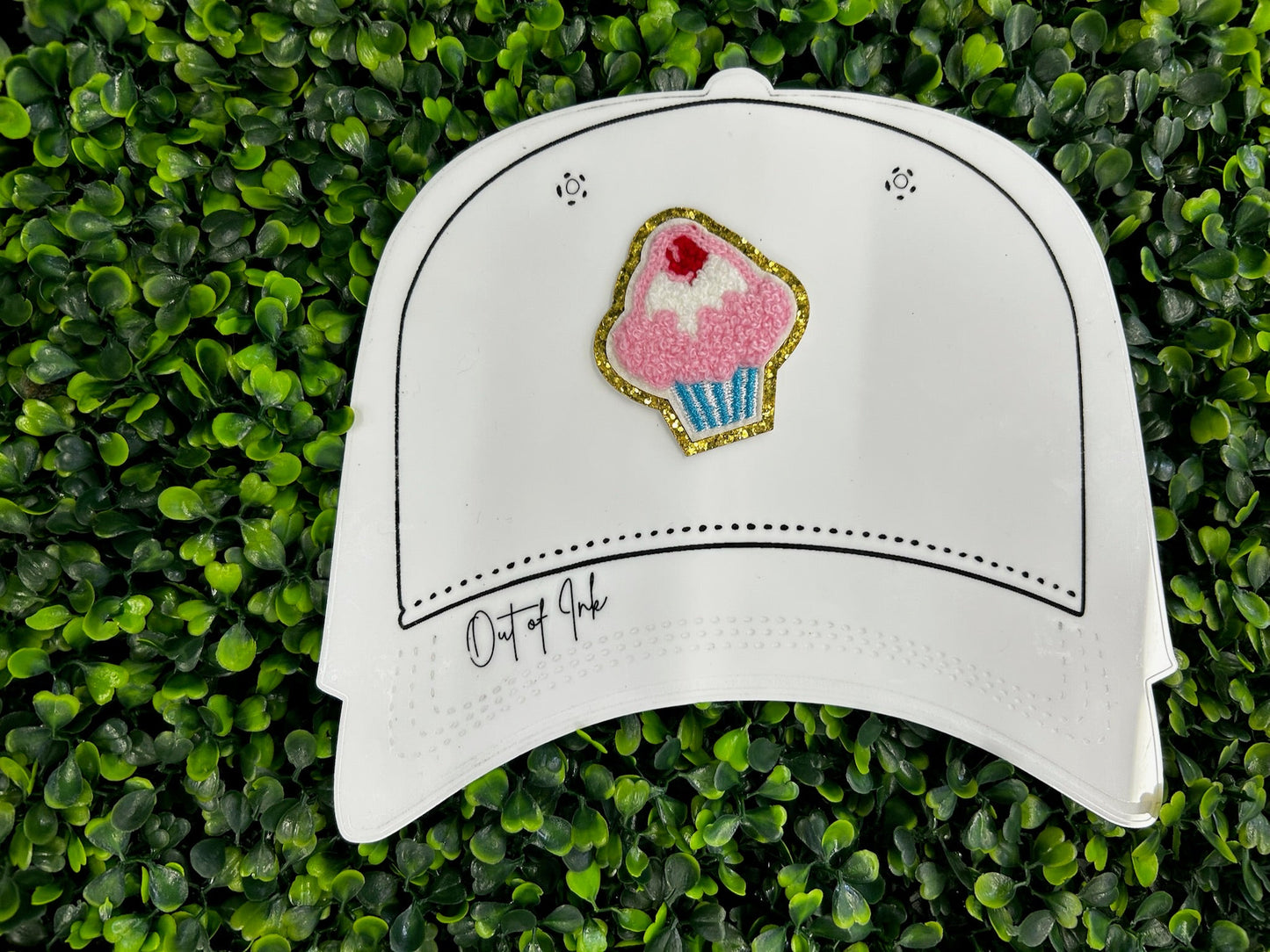 Cupcake Chenille & Glitter Patch
