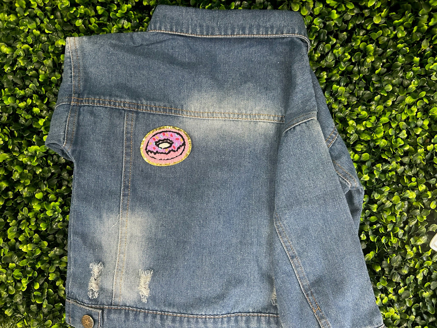 Donut Chenille & Glitter Patch