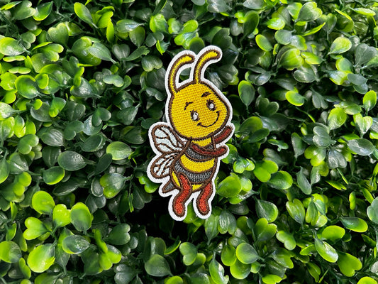 Cartoon Bee Embrolidered Patch